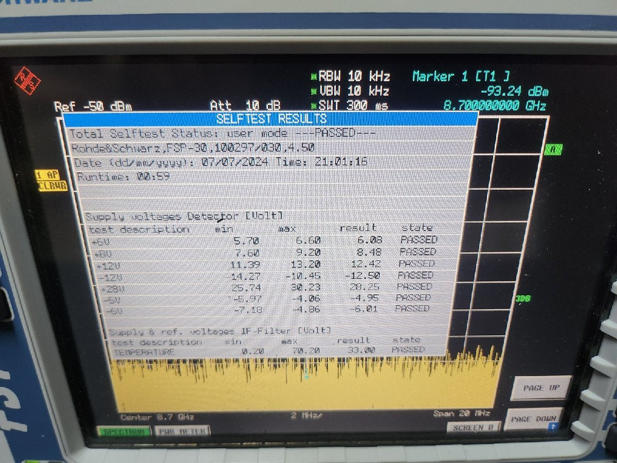 NBC R&S FSP30 Spectrum Analyzer 9kHz to 30GHz [j1144834438]