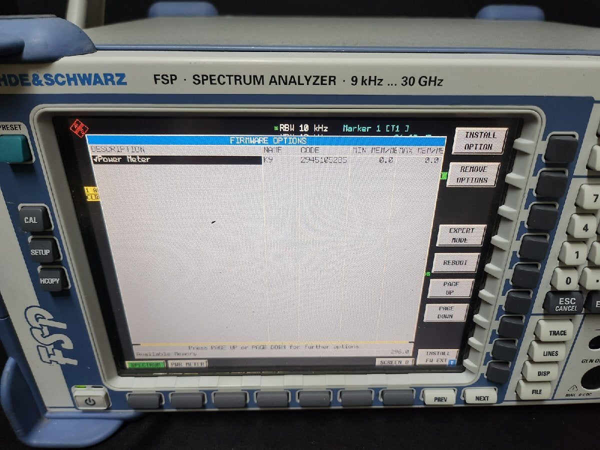 NBC R&S FSP30 Spectrum Analyzer 9kHz to 30GHz [j1144834438]