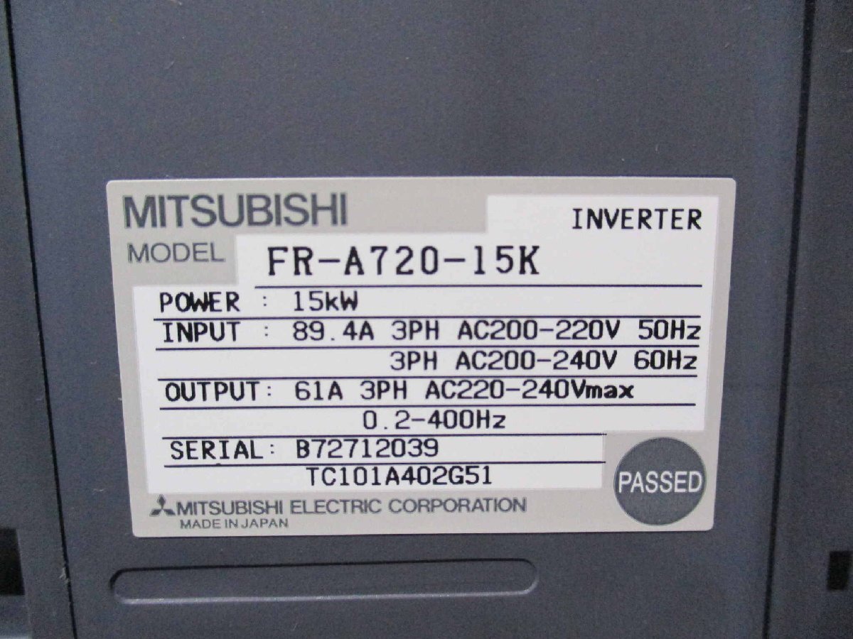 MITSUBISHI FREQROL-A700 FR-A720-15K Inverter 15kW NANR60715D007 [n1145259326]