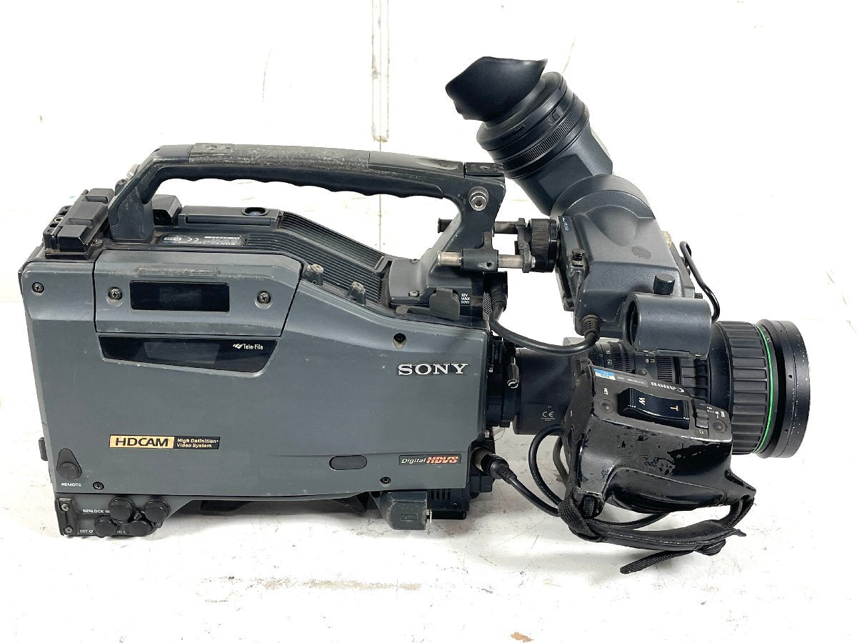 Sony HDW-750/9E HDCAM Camcorder with Canon HJ15x8B IRS HD Zoom Lens and FPM-420 (for parts or not working) [p1145585121]