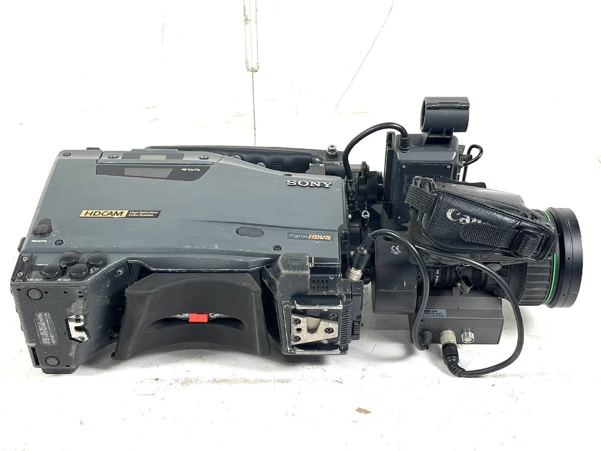 Sony HDW-750/9E HDCAM Camcorder with Canon HJ15x8B IRS HD Zoom Lens and FPM-420 (for parts or not working) [p1145585121]