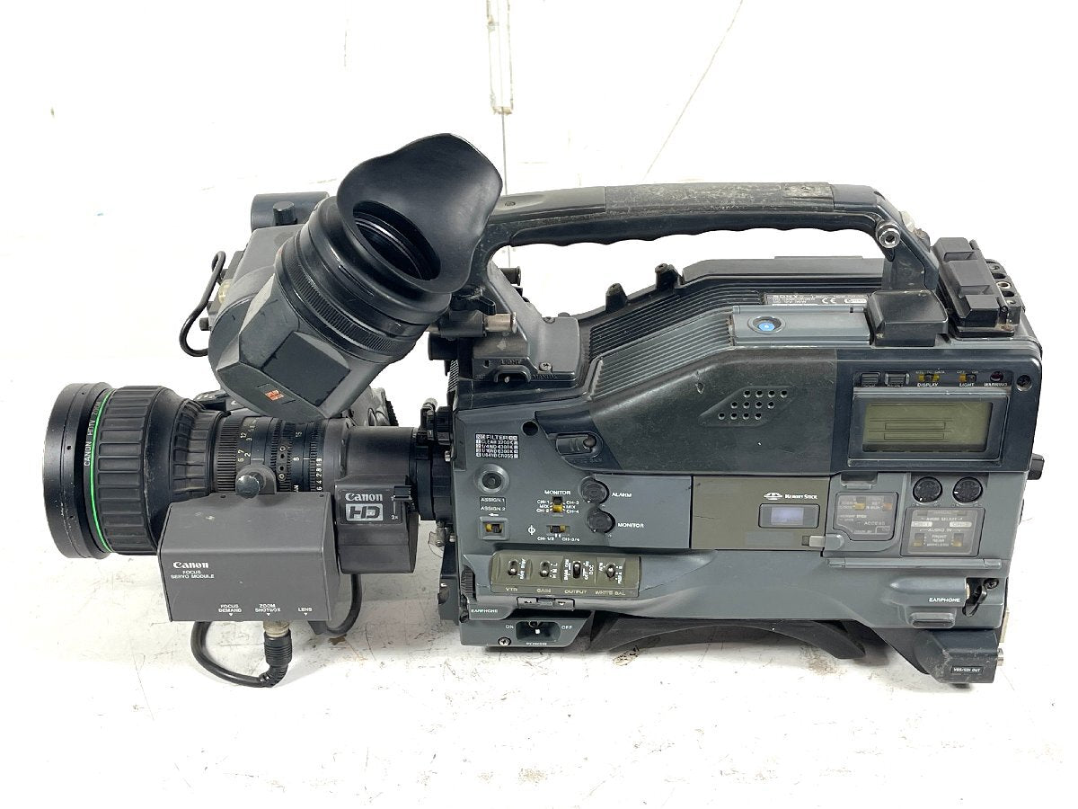Sony HDW-750/9E HDCAM Camcorder with Canon HJ15x8B IRS HD Zoom Lens and FPM-420 (for parts or not working) [p1145585121]