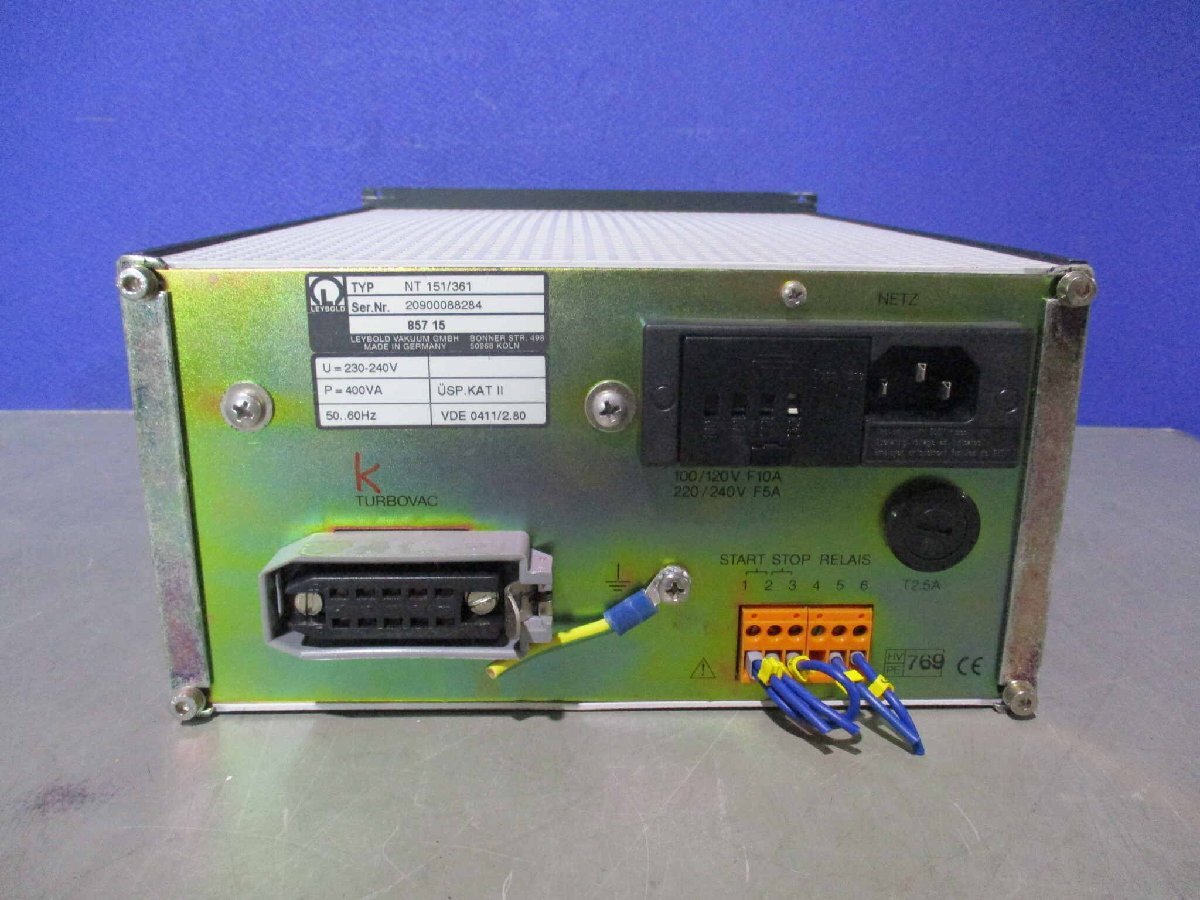 LEYBOLD TURBOTRONIK NT 151/361 Turbo Molecular Pump Controller [w1147677918]