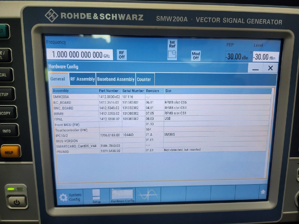 R&S SMW200A Vector Signal Generator 100kHz to 6GHz Opt. B10 B13 B106 K16 K55 K84 K85 K522 K540 K541 [w1147688414]