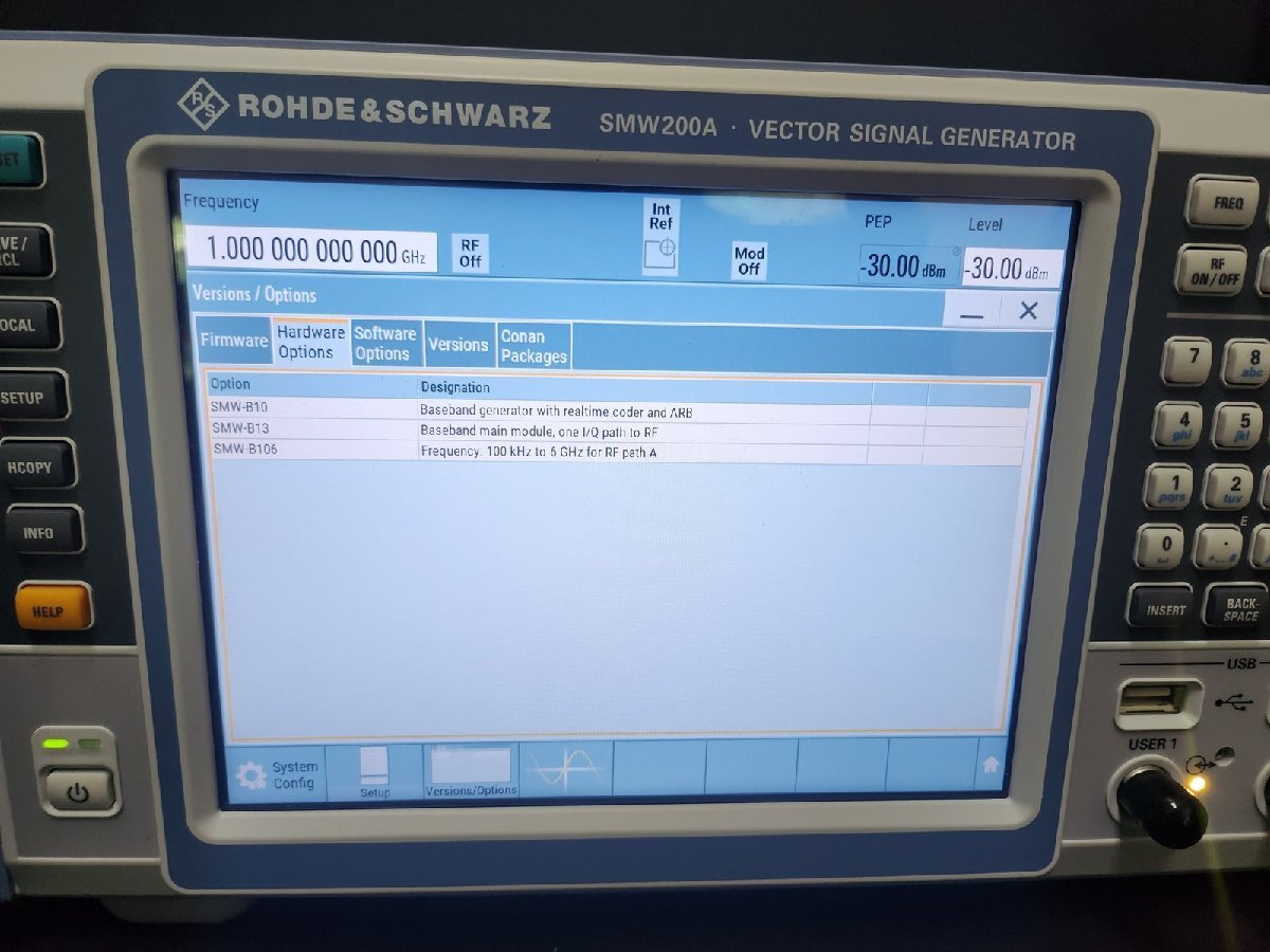 R&S SMW200A Vector Signal Generator 100kHz to 6GHz Opt. B10 B13 B106 K16 K55 K84 K85 K522 K540 K541 [w1147688414]