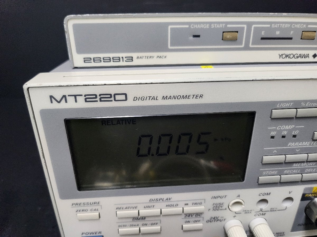 Yokogawa MT220 Digital Manometer with 269913 Battery Pack [q1150658179]