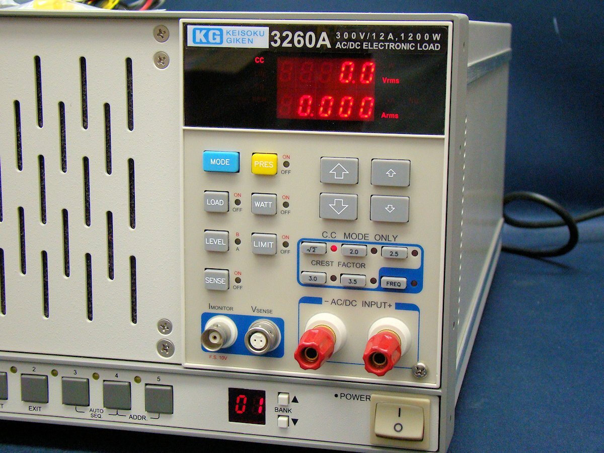 Keisoku Giken 3260A AC DC Electronic Load 300V 12A 1200W [u1150835369]