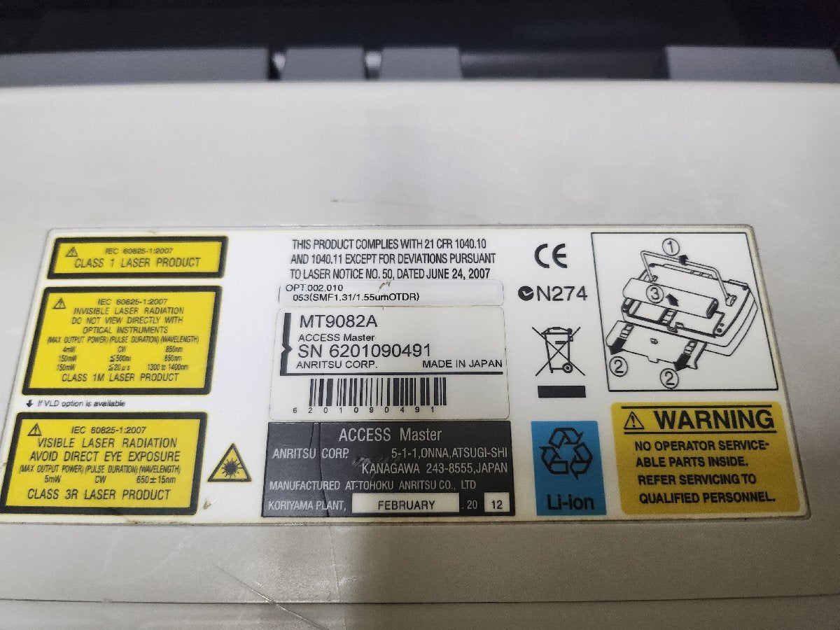 Anritsu MT9082A OTDR Optical Time Domain Reflectometer [v1151761196]