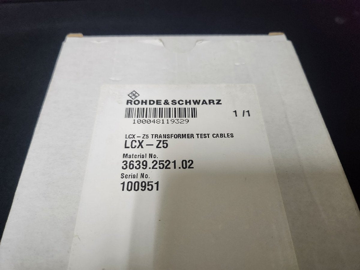 R&S LCX-Z5 Transformer Test Cable [h1152144705]