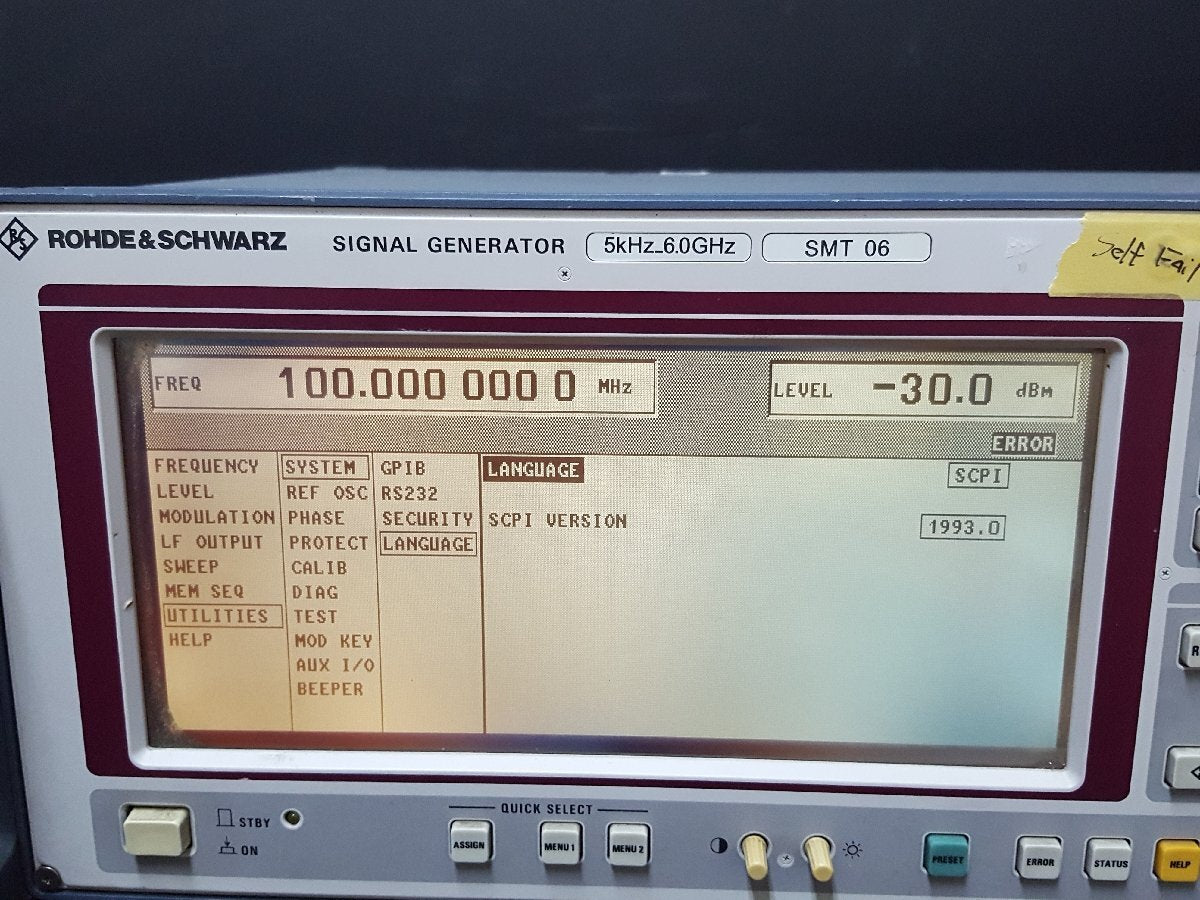 Rohde & Schwarz SMT06 Signal Generator 5kHz-6GHz [n1152358771]