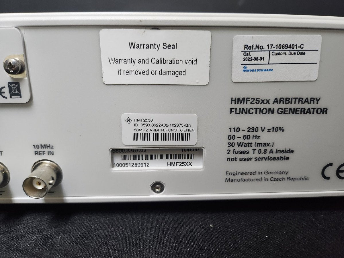 Rohde & Schwarz HMF2550 Arbitrary Function Generator 10uHz-50MHz [w1152573854]