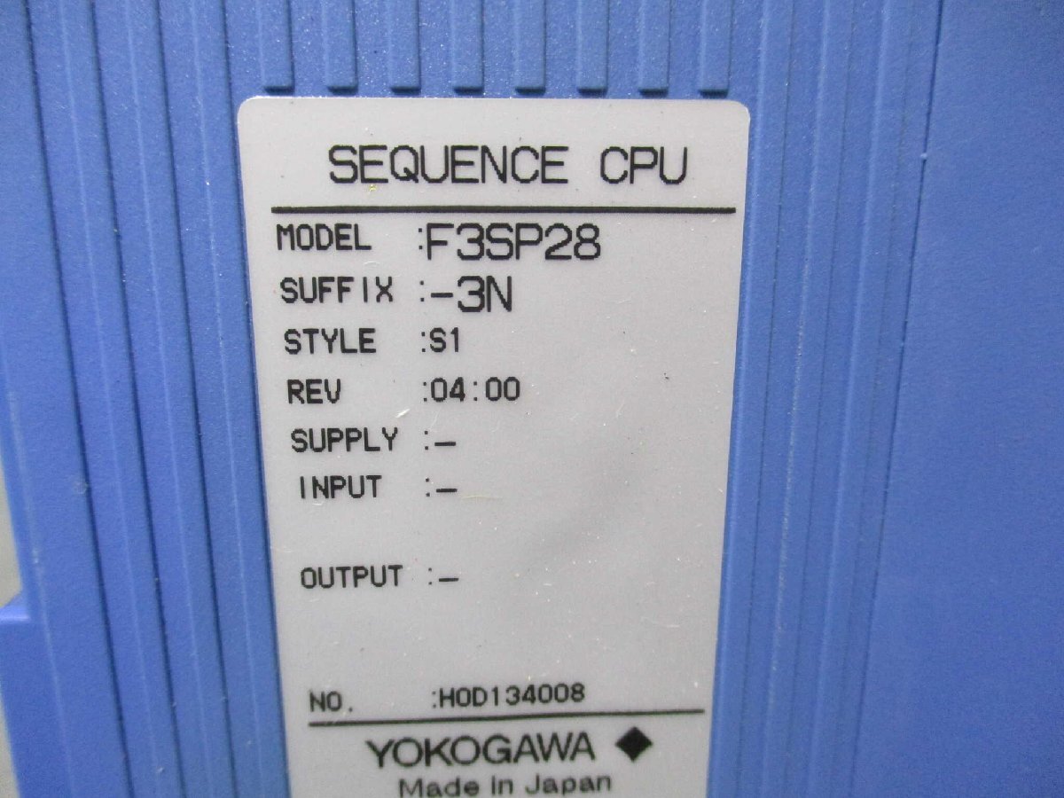 Yokogawa F3BU09-ON/F3PU20-ON/F3XD64-3F/F3LP02-ON/F3AD04-ON/F3SP28-3N Product [g1153281376]