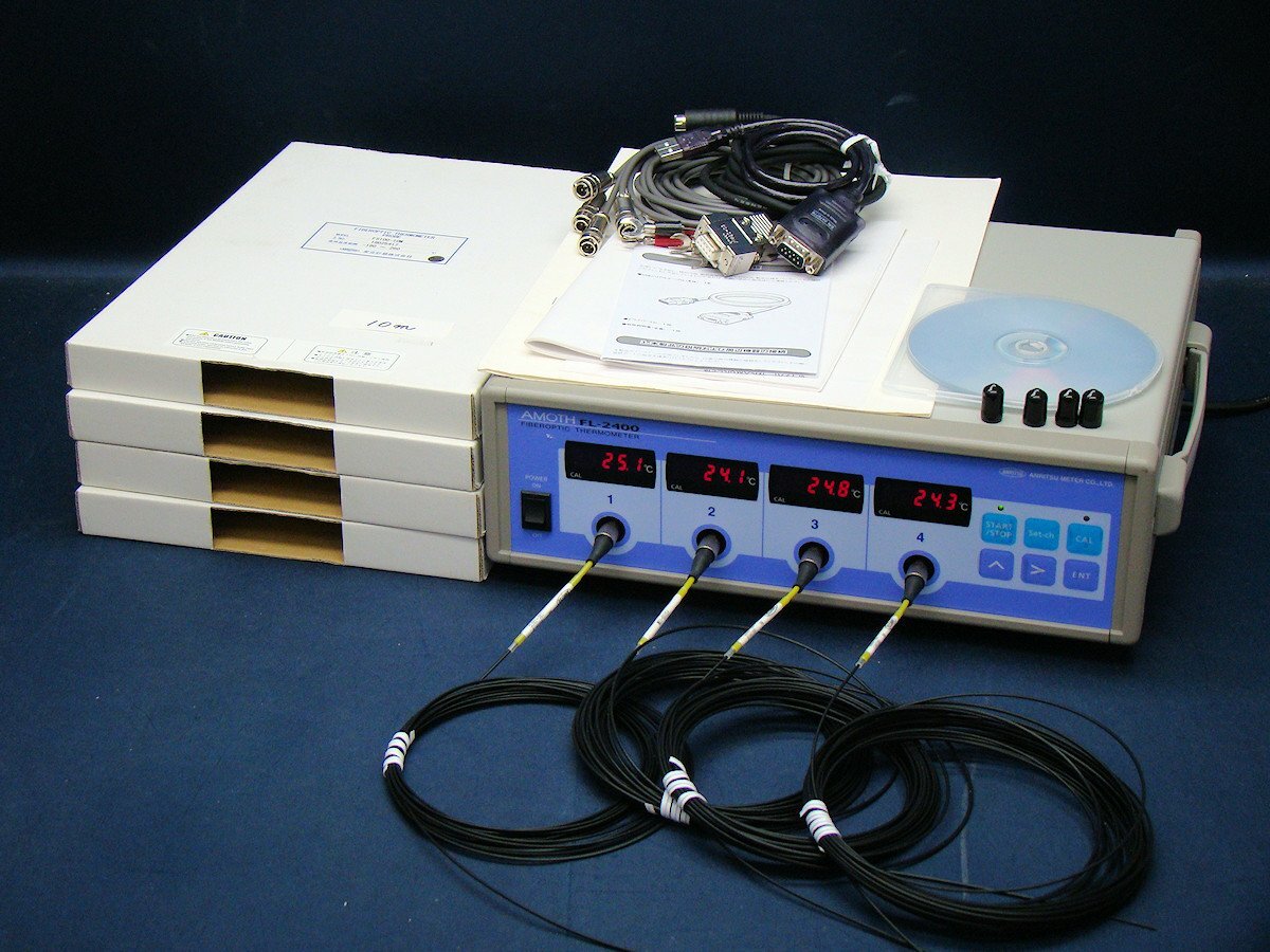 Anritsu Meter FL-2400 Fiber Optic Thermometer FS100-10M [q1156520130]