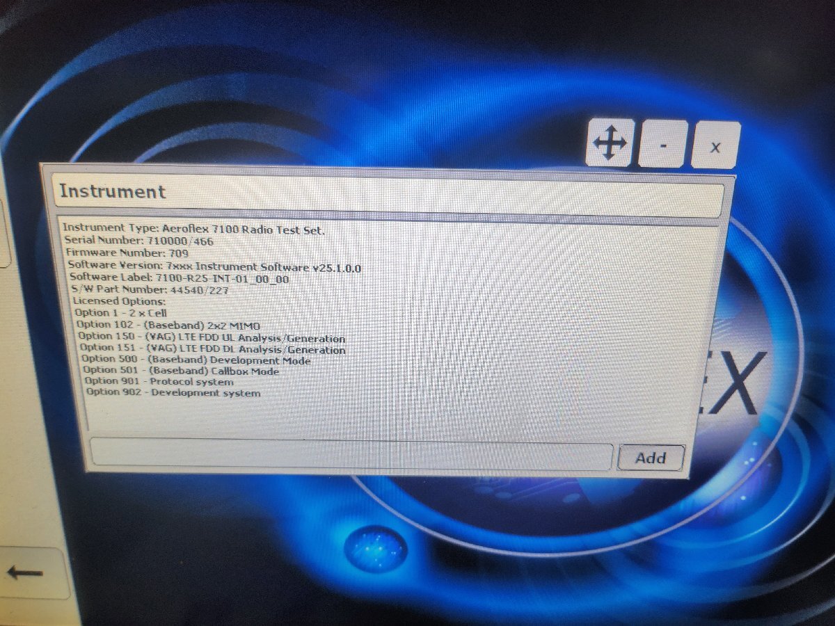 NBC Aeroflex 7100 Radio Test Set OPT 1 102 150 151 500 501 901 902 [u1158820224]