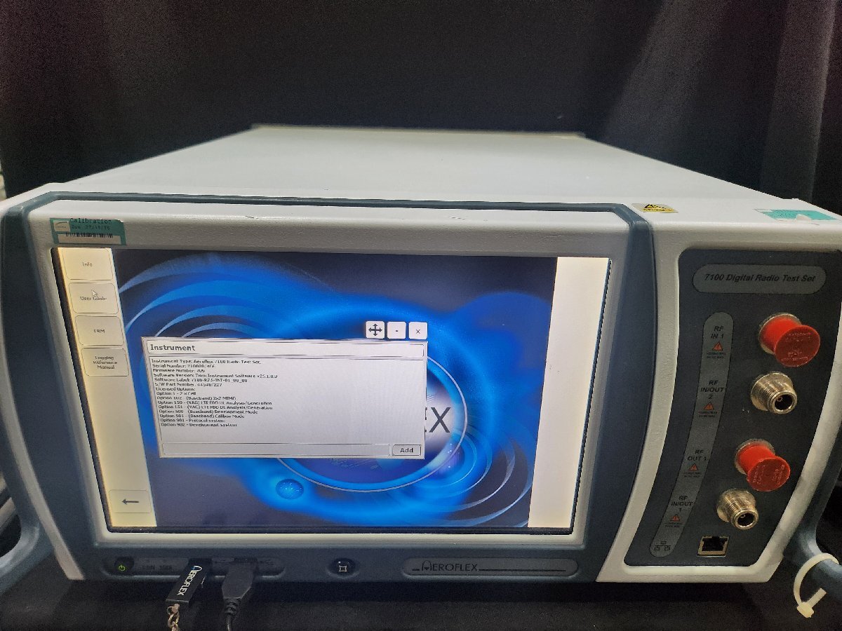 NBC Aeroflex 7100 Radio Test Set OPT 1 102 150 151 500 501 901 902 [u1158820224]