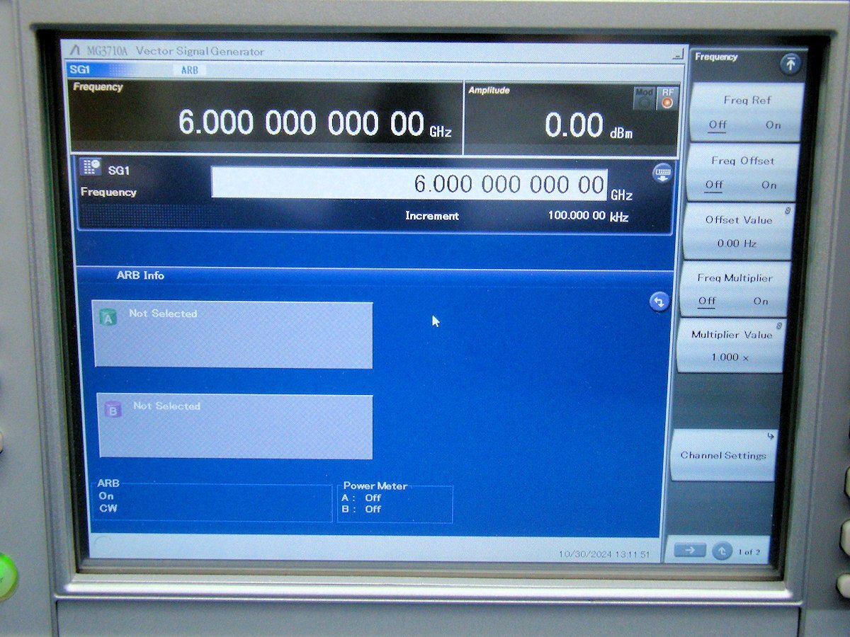 Anritsu MG3710A Vector Signal Generator 6GHz [n1159079756]