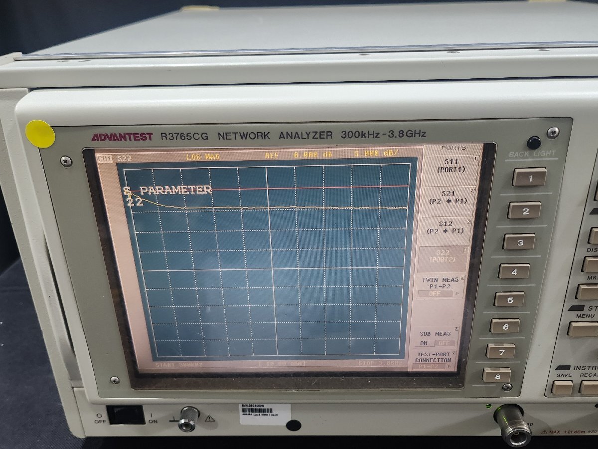 Advantest R3765CG Network Analyzer 300kHz-3.8GHz (for parts or not working) [f1159106901]