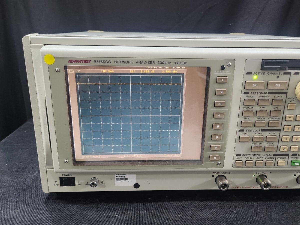 Advantest R3765CG Network Analyzer 300kHz-3.8GHz (for parts or not working) [f1159106901]