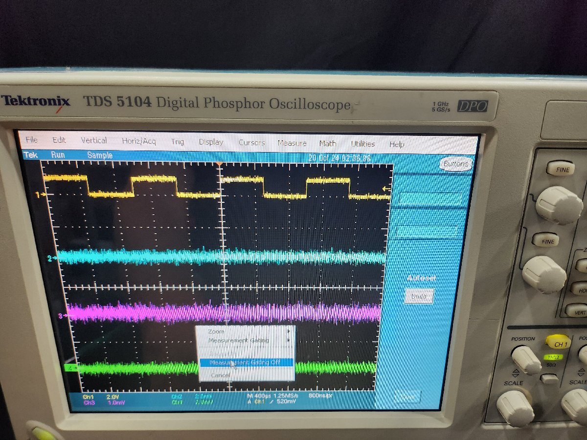 Tektronix TDS5104 Digital Phosphor Oscilloscope 1GHz 4CH (for parts or not working) [c1159101919]
