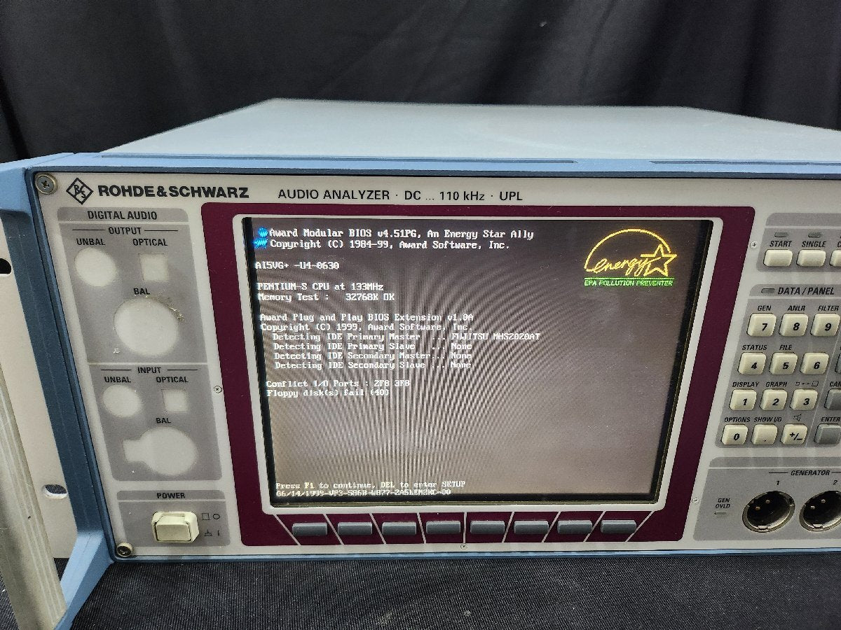 Rohde & Schwarz UPL Audio Analyzer (for parts or not working) [k1159216295]