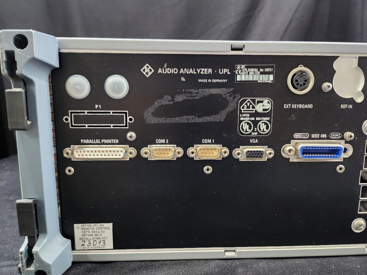 Rohde & Schwarz UPL Audio Analyzer (for parts or not working) [k1159216295]