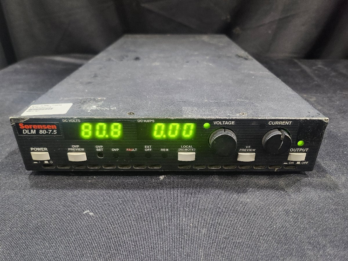 Sorensen DLM 80-7.5 DC Power Supply 80V 7.5A 600W [h1159251401]