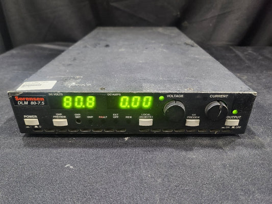 Sorensen DLM 80-7.5 DC Power Supply 80V 7.5A 600W [h1159251401]