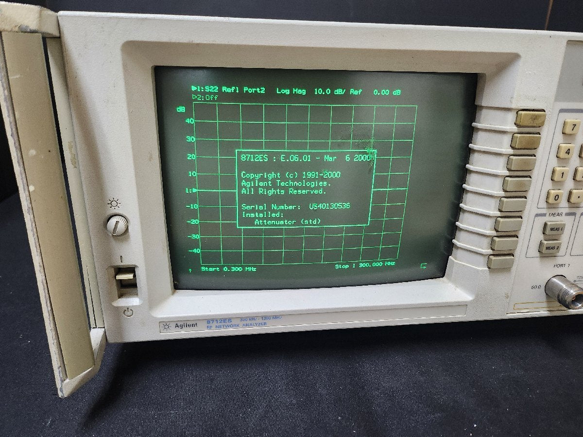 Agilent 8712ES RF Network Analyzer 300kHz-1300MHz (for parts or not working) [c1159766074]