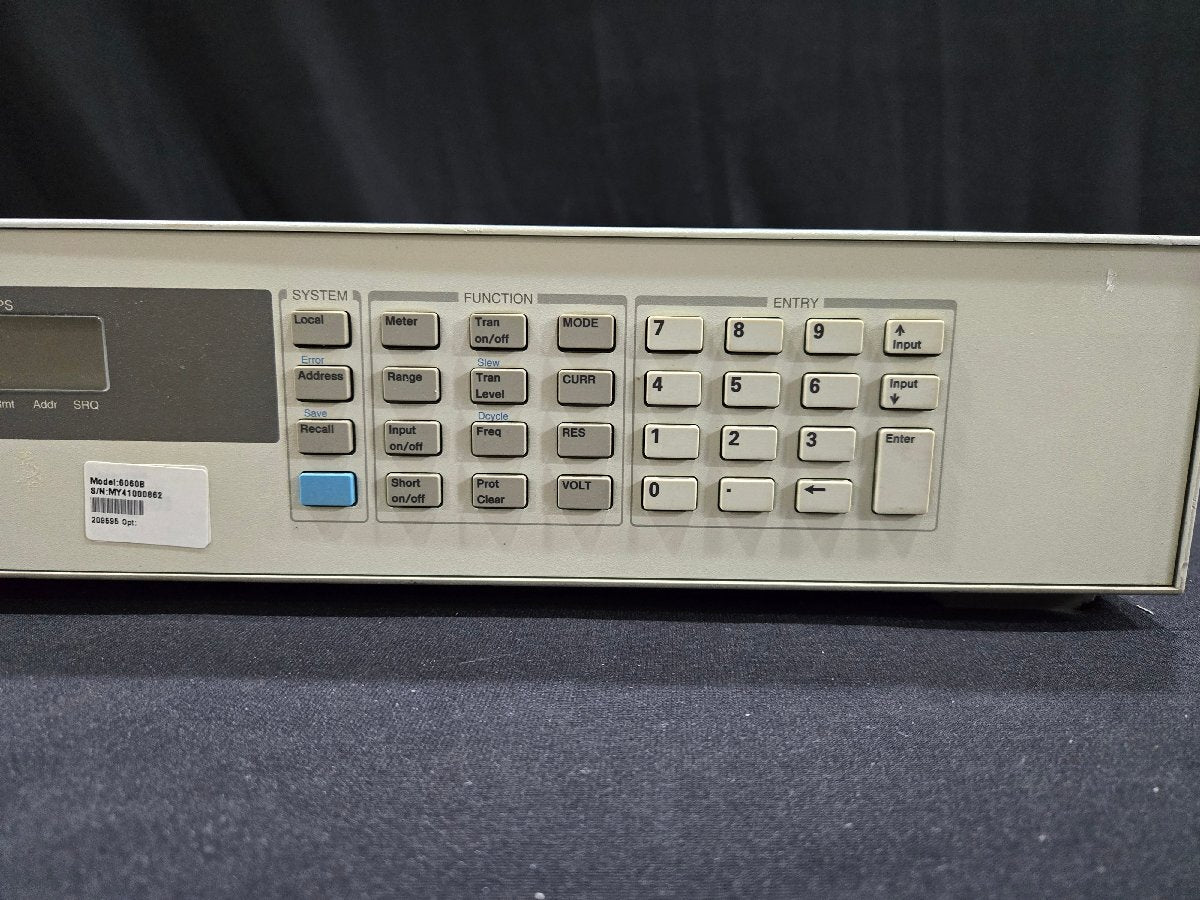 Agilent 6060B DC Electronic Load 3-60V 0-60A 300W (for parts or not working) [u1159904314]
