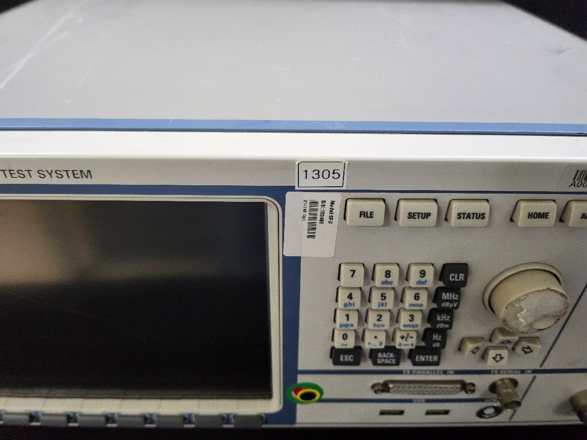 NBC R&S SFU Broadcast Test System Opt B3 B4 [b1160182098]