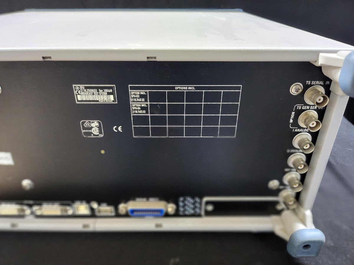 NBC R&S SFU Broadcast Test System Opt B3 B4 [b1160182098]