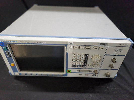 NBC R&S SFU Broadcast Test System Opt B3 B4 [b1160182098]