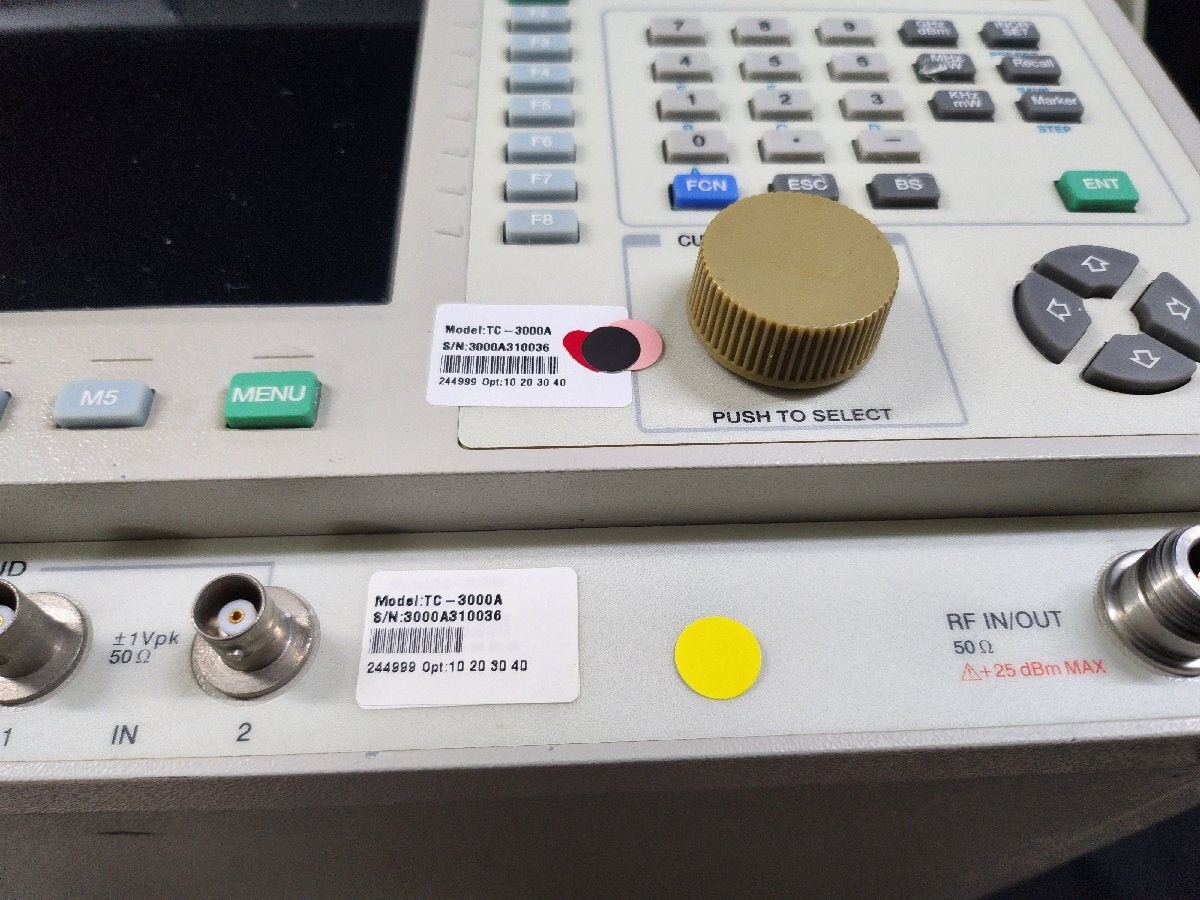 Tescom TC-3000A Bluetooth Tester with Opt. 10 20 30 40 [w1160177545]