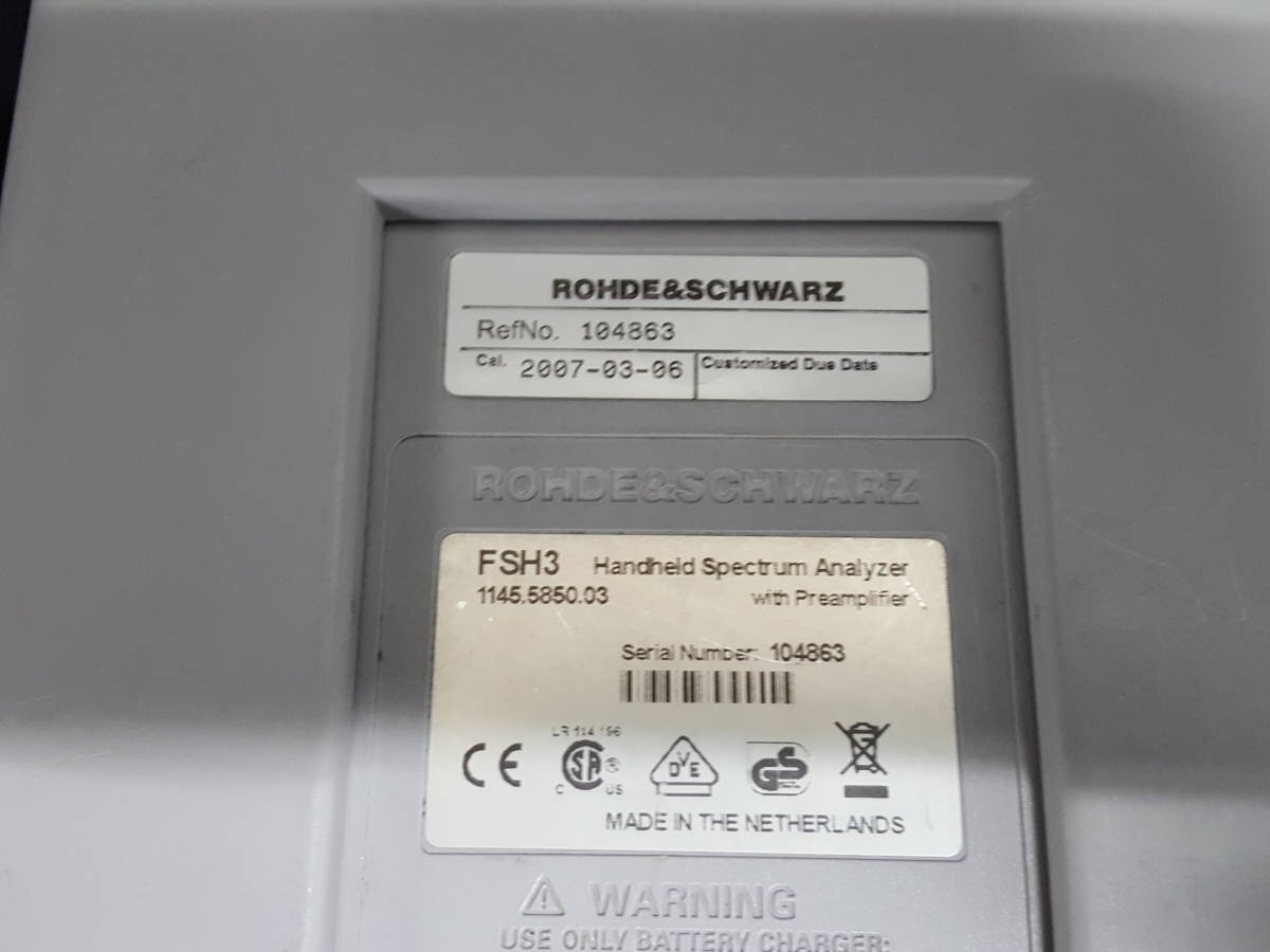 Rohde & Schwarz FSH3 Spectrum Analyzer 3GHz with FSH-Z1 Power Sensor [c1160272785]