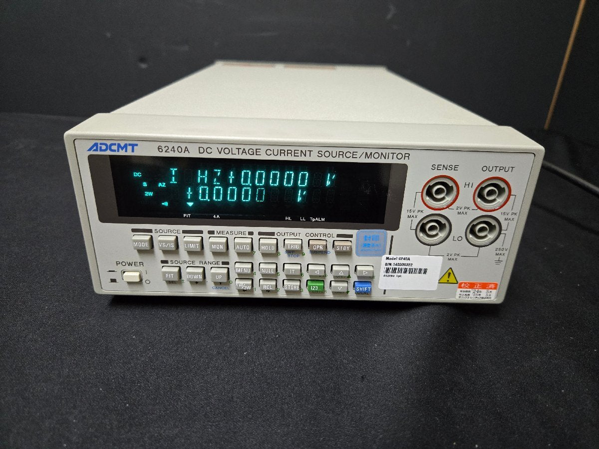 NBC ADCMT 6240A DC Voltage Current Sources Monitor [p1160324912]