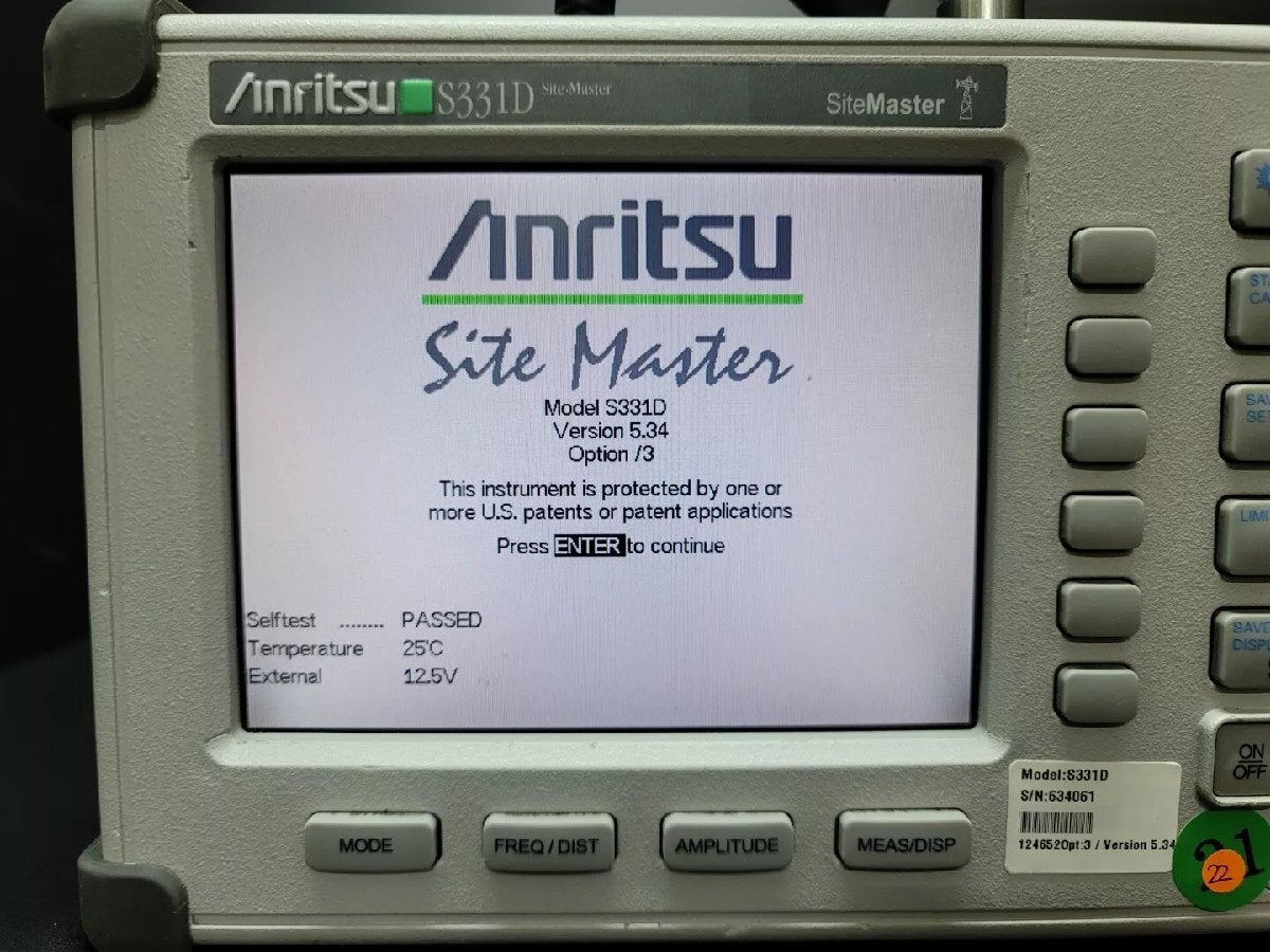 Anritsu S331D Site Master 25MHz-4GHz [q1160711883]