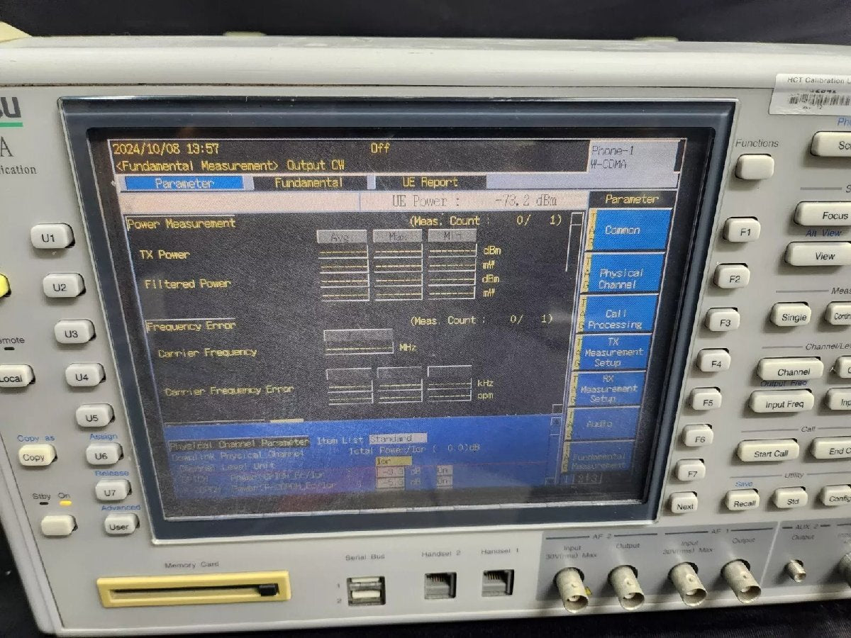 Anritsu MT8820A Radio Communication Analyzer Opt. 01 11 for Parts (for parts) [q1161007071]