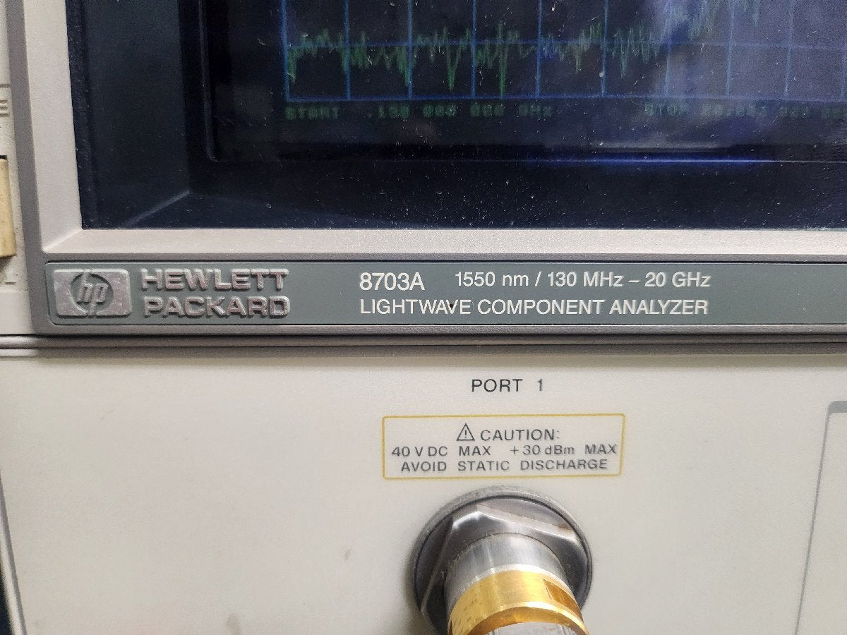 HP 8703A Optical Component Analyzer 1550nm 130MHz-20GHz Lightwave Component Analyzer [u1161635751]