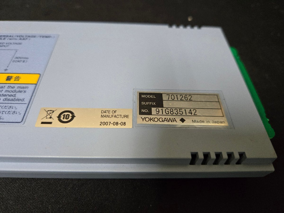 Yokogawa 701262 Universal Voltage & Temperature Input Module [q1161885054]