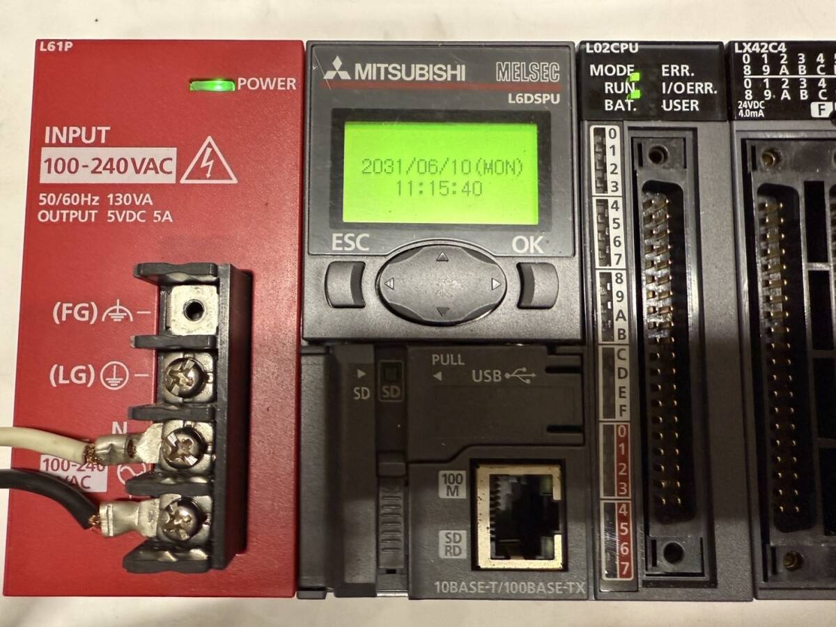 Mitsubishi Electric L61P MELSEC L6DSPU L02CPU LX42C4 LX41C4 LY42NT1P 2 Units [t1162621779]