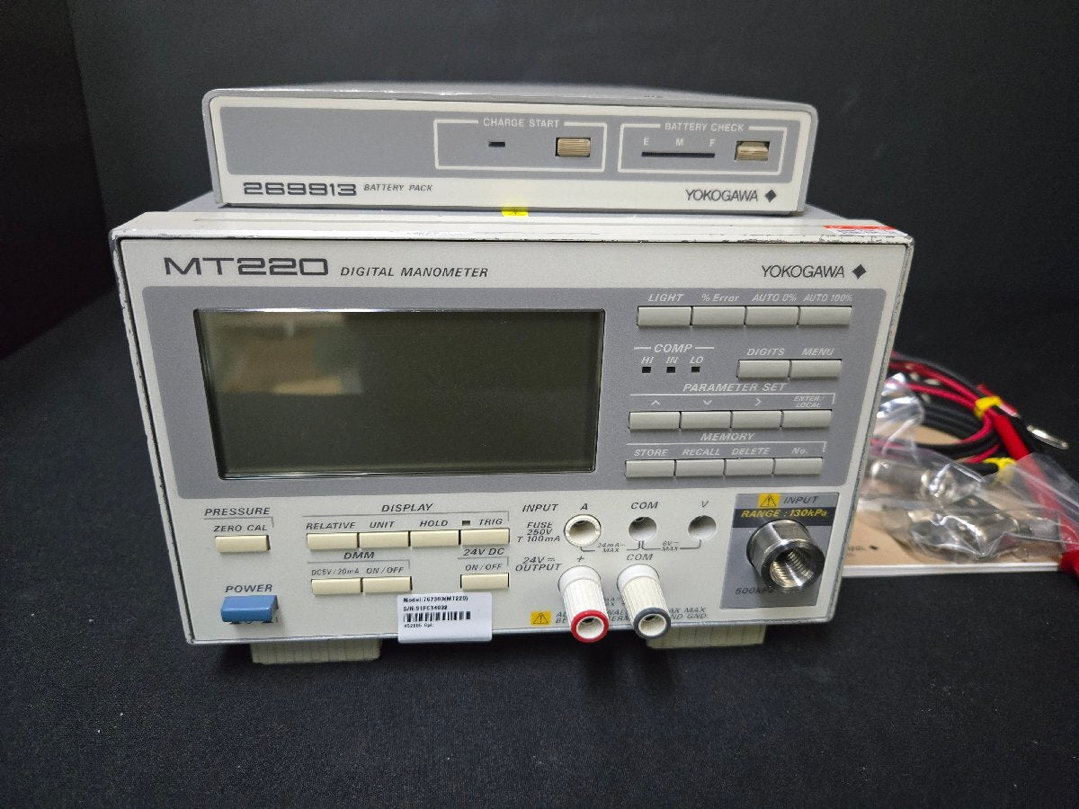 Yokogawa MT220 Digital Manometer Suffix U1-C1-P1-M/DA/7N [h1162734320]