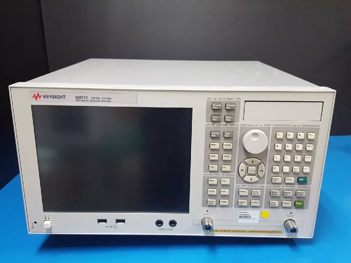 Keysight E5071C Network Analyzer 100kHz-8.5GHz Opt 285 1E5 019 [c1162880180]