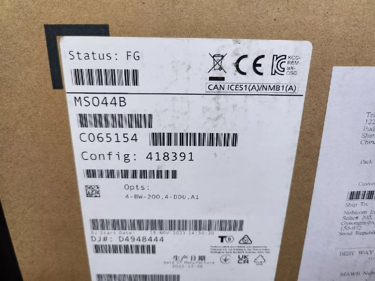 Tektronix MSO44B Mixed Signal Oscilloscope Opt. 4-BW-200 (200MHz) 4-DDU [h1163055985]