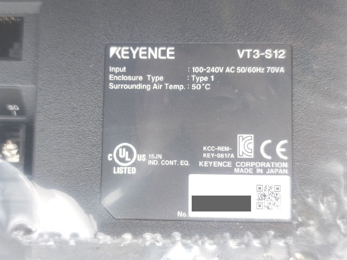 KEYENCE VT3-S12 Sensor [e1163057362]