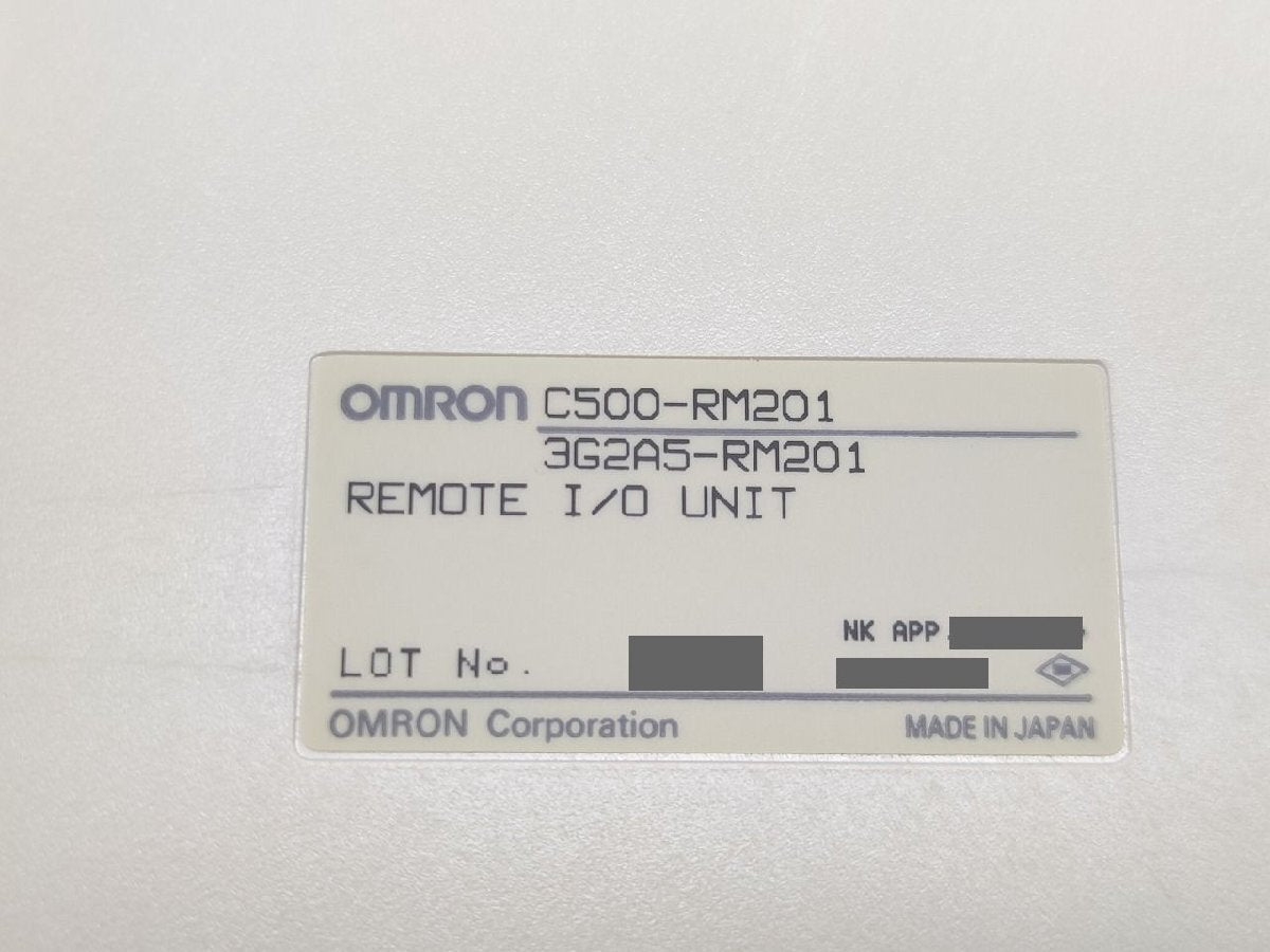 OMRON C500-RM201 PLC [b1163064573]