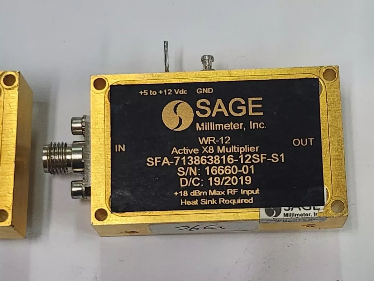 SAGE SFA-713863816-12SF-S1 X8 Active Frequency Multiplier 71-86GHz [b1163186917]