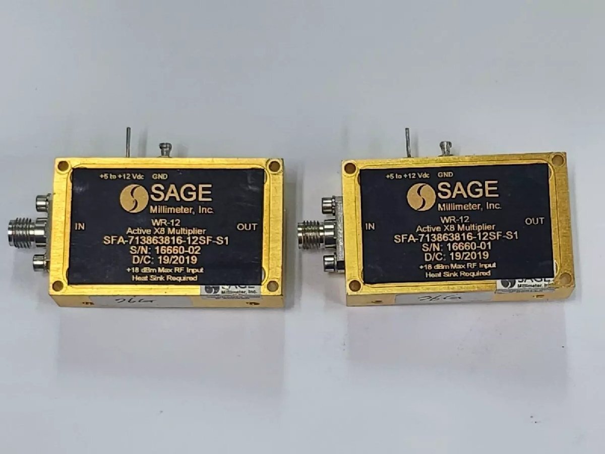 SAGE SFA-713863816-12SF-S1 X8 Active Frequency Multiplier 71-86GHz [b1163186917]