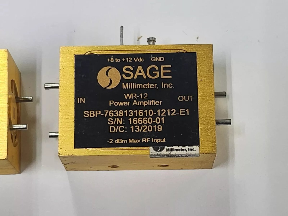 SAGE SBP-7638131610-1212-E1 Amplifier and SBL-7138632040-1212-E1 LNA Set of 2 [w1163191981]