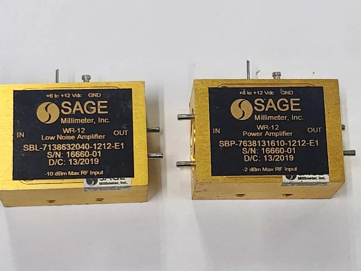 SAGE SBP-7638131610-1212-E1 Amplifier and SBL-7138632040-1212-E1 LNA Set of 2 [w1163191981]