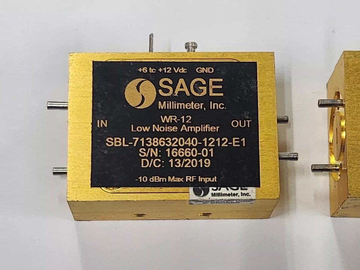 SAGE SBP-7638131610-1212-E1 Amplifier and SBL-7138632040-1212-E1 LNA Set of 2 [w1163191981]